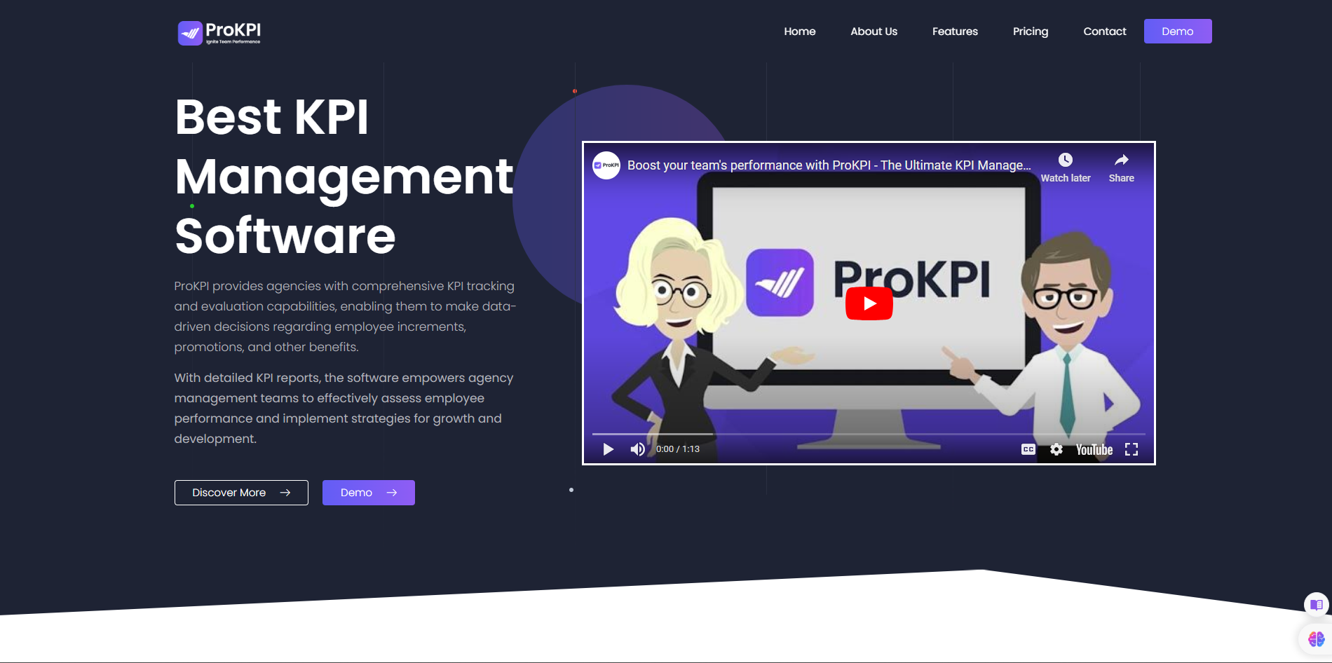 KPI Management Website